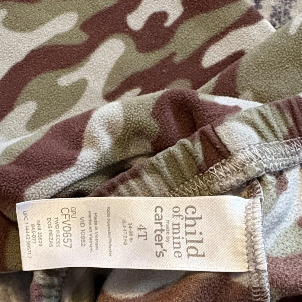 💰Carter's Kids Camouflage Pajama Bottoms